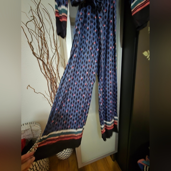 Maje Prestone Printed Cropped Wide-leg Jumpsuit - Picture 5 of 6